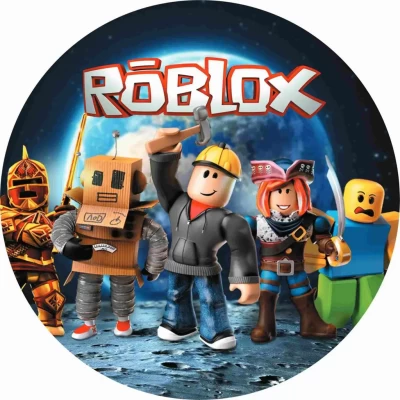 Тарелки бумажные одноразовые детские "Roblox". 18 см.10 шт