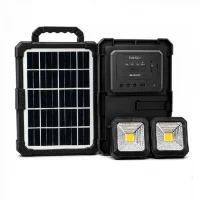 Портативная солнечная станция CCLAMP CL-083-38, 2400mAh с LED-лампами