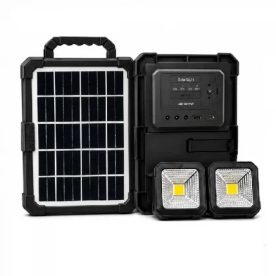 Портативная солнечная станция CCLAMP CL-083-38, 2400mAh с LED-лампами Портативная солнечная станция CCLAMP CL-083-38, 2400mAh с LED-лампами