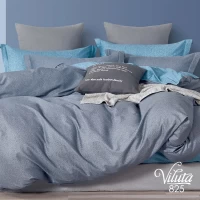 Комплект постельного белья Евро Viluta Сатин Twill 825