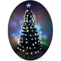 ЕЛЬ ЗЕЛЕНАЯ 1,5 М С ЛАМПАМИ-ШИШКАМИ, СВЕТОДИОДНАЯ ОПТОВОЛОКОННАЯ