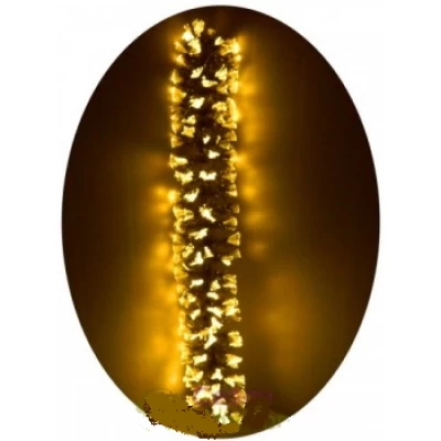 СВЕТОДИОДНАЯ ОПТОВОЛОКОННАЯ ЗОЛОТИСТАЯ ХВОЯ С LED-КИСТОЧКАМИ 2,0 М 