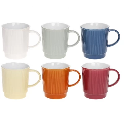 Кружка керамическая 390мл Палаццо, 6 дизайнов