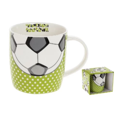 Кружка фарфоровая Football, 380мл