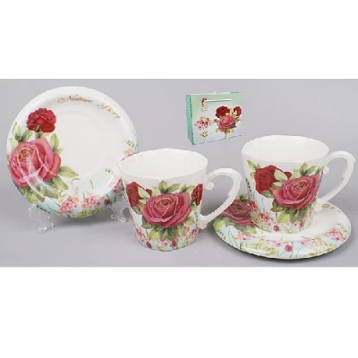 Чайный сервиз 4пр.: 2 чашки + 2 блюдца Чайный сервиз 4пр.: 2 чашки + 2 блюдца