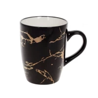 Кружка фарфоровая Black Marble, 360мл