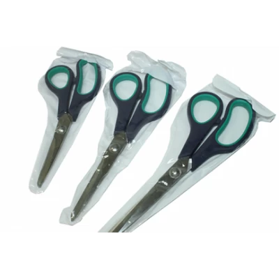 Ножницы с зеленой ручкой (утолщенные 2.50мм) №8 (длина лезвия 8.5см)