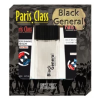 Набор туалетная вода PARIS CLASS BLACK GENERAL 100 мл +Гель для душа 130 мл + бальзам после бритья 100 мл