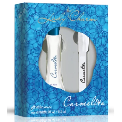 НАБОР LADY CHARM CARMELITA ТУАЛЕТНАЯ ВОДА 30МЛ + ПАРФЮМЕРНАЯ РУЧКА 8,5МЛ