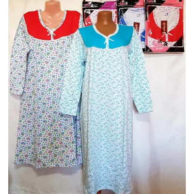 Ночная рубашка тёплая с начёсом (хлопок 100%), Размеры (48-58). Узбекистан Ночная рубашка тёплая с начёсом (хлопок 100%), Размеры (48-58). Узбекистан