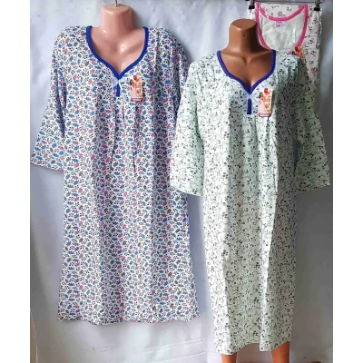 Ночная рубашка тёплая с начёсом (хлопок 100%), Размеры супербатал (50-60). Узбекистан Ночная рубашка тёплая с начёсом (хлопок 100%), Размеры супербатал (50-60). Узбекистан