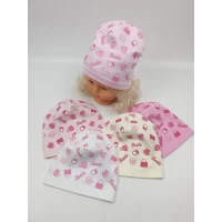 Детские шапки трикотажные 100% котон. Размеры 46-50 (Польша)