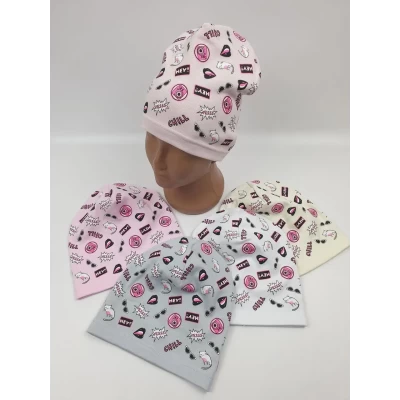 Детские шапки трикотажные 100% котон. Размеры 50-54 (Польша) Детские шапки трикотажные 100% котон. Размеры 50-54 (Польша)