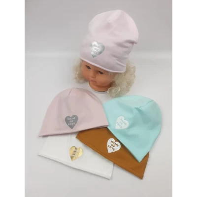 Детские шапки трикотажные 100% котон. Размеры 44-46 (Польша) Детские шапки трикотажные 100% котон. Размеры 44-46 (Польша)