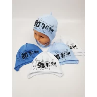 Детские шапки трикотажные 100% котон. Размеры 40-42, 44-46 (Польша)