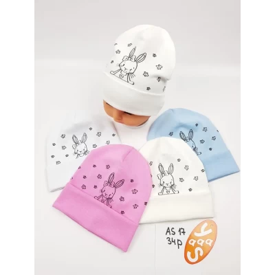 Детские шапки трикотажные 100% котон. Размеры 34 (Польша) Детские шапки трикотажные 100% котон. Размеры 34 (Польша)