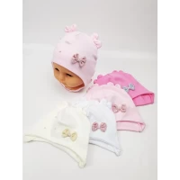 Детские шапки трикотажные 100% котон. Размеры 36-38 40-42 (Польша)