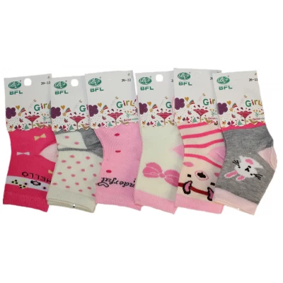 Детские носки девочка "BFL" размер 20-22, 23-25, 26-28 Детские носки девочка "BFL" размер 20-22, 23-25, 26-28