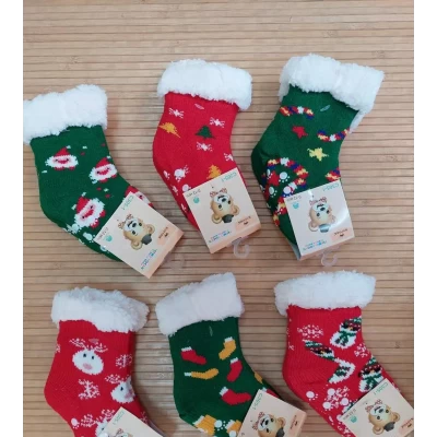 Носки новогодние на меху 0-24 мес. Турция Носки новогодние на меху 0-24 мес. Турция