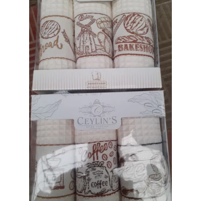 Салфетки Ceylin Vianna вафельные 35*50 3 штуки Турция