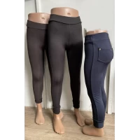 Детские и подростковые лосины, утепленные на флисе. Размеры 128-146 (по росту)