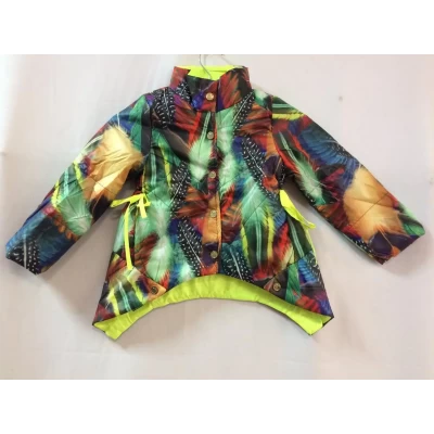 Детская осенняя куртка-пальто XS-SML (от 6 до 9 лет). Цвета в ассорт.