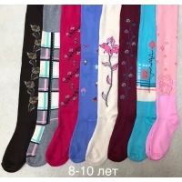 Колготки детские с рисунками демисезон  8 - 10 лет
