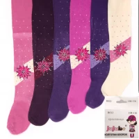 Колготки детские для девочек со стразами, Jujube хлопок 92-164 см