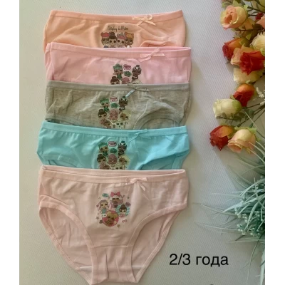 Детские трусики на девочку на 2-3, 3-5, 5-6 года, хлопок, ЛОЛочки