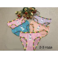 Трусики на девочку с зайкой на 2-3, 6-7 лет