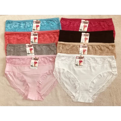 Трусы хлопковые с кружевом размеры 52-56 Трусы хлопковые с кружевом размеры 52-56