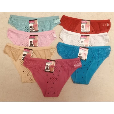 Трусы хлопковые с кружевом, размеры 46-50 Трусы хлопковые с кружевом, размеры 46-50