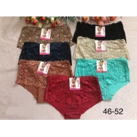 Трусы с лазерной обработкой с кружевом, размер: 46-52