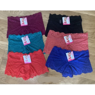 Трусы шорты гипюровые, размер: 46-50