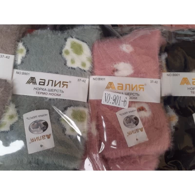 Женские меховые носки Алия норка шерсть