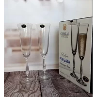 Бокалы для шампанского 190мл (6 шт) Производство Чехия