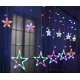 Новогодняя Светодиодная Гирлянда Штора Звездный Занавес 120 Led 3 х 1 м  (цввета в ассорт) USB (O-17A)