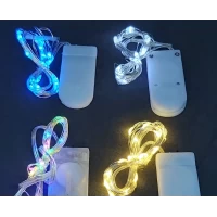 Светодиодная Гирлянда Нить на Медной Проволоке Капля Росы 30 Led 3м на Батарейках