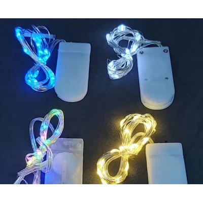 Светодиодная Гирлянда Нить на Медной Проволоке Капля Росы 30 Led 3м на Батарейках