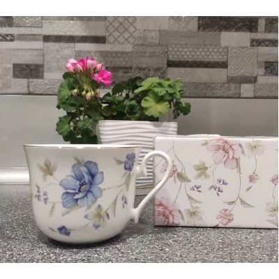 Чашка тонкостенный фарфоp (480мл)ЛаураБлю производство Lefard