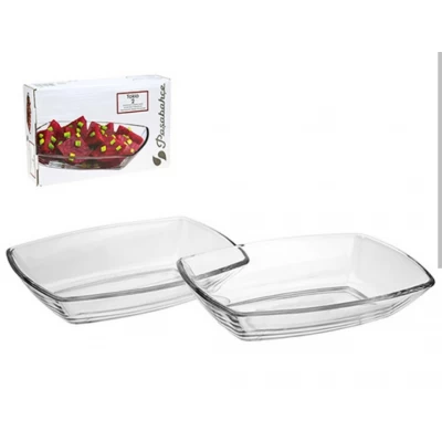 Набор стеклянных салатников (12*18см) (за пару)