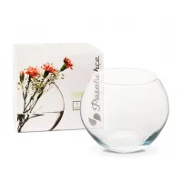 Стеклянная ваза Сфера h16см,d12см