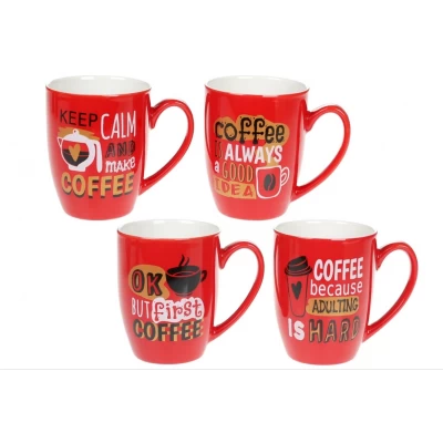 Керамическая чашка (350мл) в ассортименте 