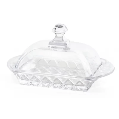 Маслёнка стеклянная (17.5cм)