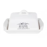 Маслёнка керамическая Sweet Home(18.5cм)