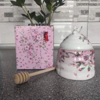 Фарфоровая банка для меда(450мл)