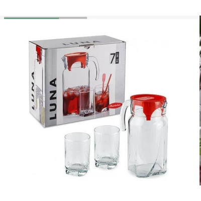Набор кувшин 1,7л  со стаканами  6шт(255мл) Луна