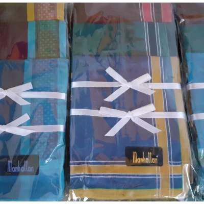 Платок носовой  (мужской, хлопок, 40х40 см, уп. 12 шт, Китай)