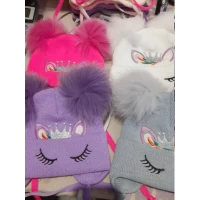 Детские шапки на флисе. Размеры 2,5-3 года