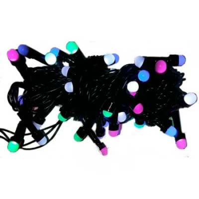 Гирлянда электрическая LED 50, d-1,6 см, 4 цвета, 8 функций